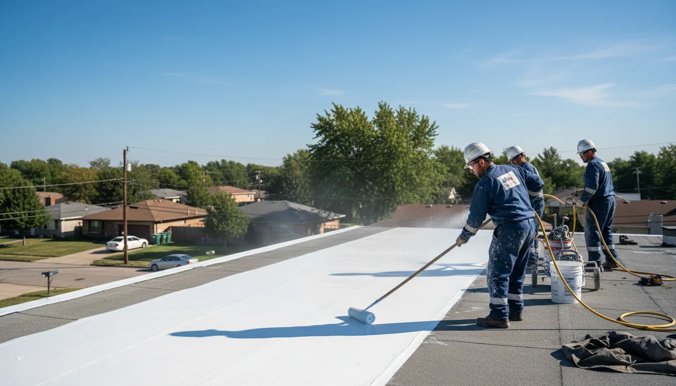 Commercial roof coating in Sumrall, MS near me